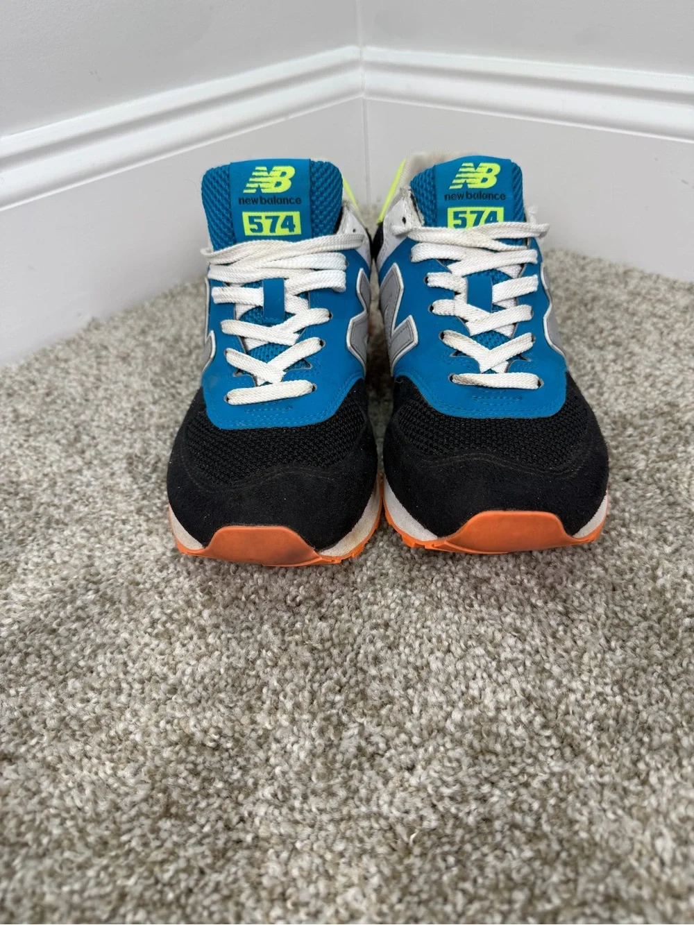 New Balance 574 WL574MSA Women’s Size 8 Blue Black Orange ENCAP Sneakers